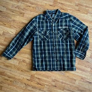 Harley-Davidson plaid riding jacket, size medium